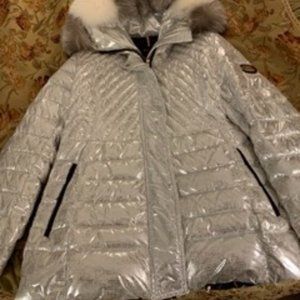 Gorski Apres-Ski Silver Puffer Jacket